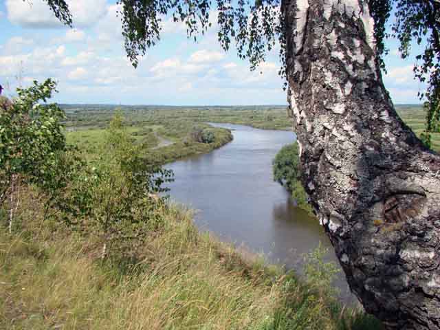 Вид с меловой горы